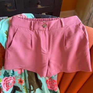 LOFT TEXTURED PLEATED SHORTS